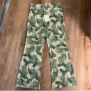 NWT Show Me Your Mumu Hawn Cropped Trouser Bamboo Palm